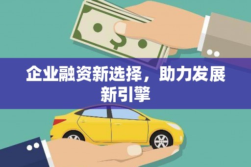 柯坪企业融资新选择，助力发展新引擎