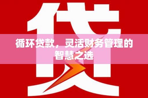 柯坪循环贷款，灵活财务管理的智慧之选