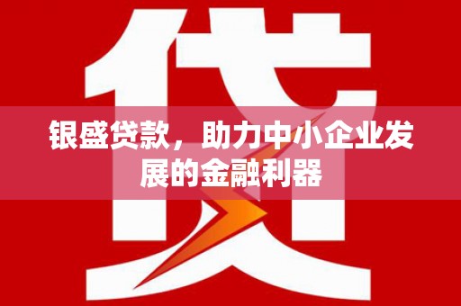 柯坪银盛贷款，助力中小企业发展的金融利器