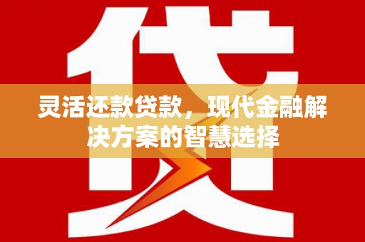 柯坪灵活还款贷款，现代金融解决方案的智慧选择