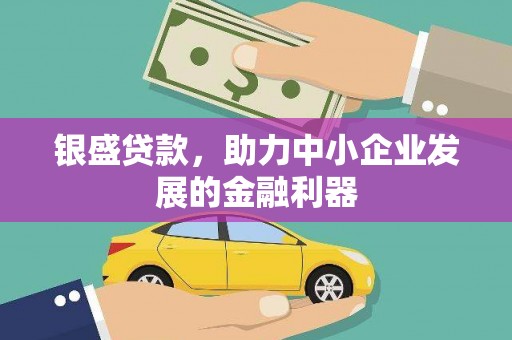 柯坪银盛贷款，助力中小企业发展的金融利器