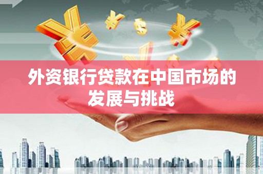 柯坪外资银行贷款在中国市场的发展与挑战