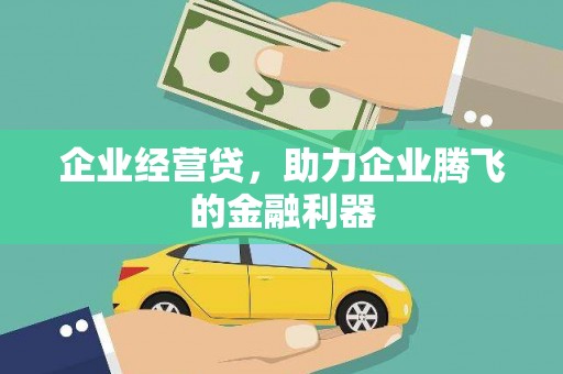 柯坪企业经营贷，助力企业腾飞的金融利器