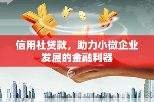 柯坪信用社贷款，助力小微企业发展的金融利器