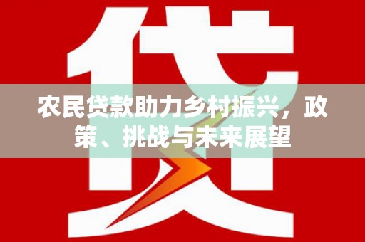 柯坪农民贷款助力乡村振兴，政策、挑战与未来展望