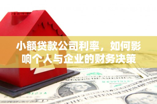 柯坪小额贷款公司利率，如何影响个人与企业的财务决策