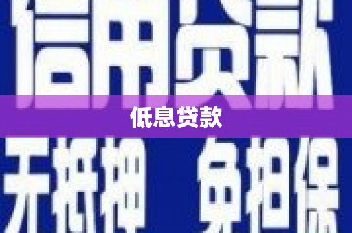 柯坪低息贷款