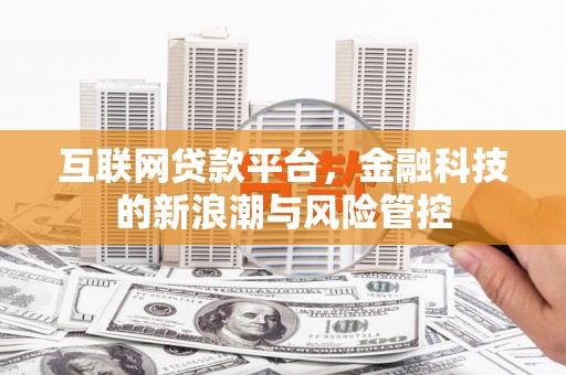 柯坪互联网贷款平台，金融科技的新浪潮与风险管控