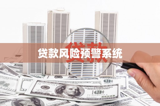 柯坪贷款风险预警系统